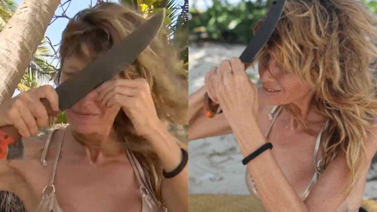Loredana Cannata, cambio look sull’Isola: ha tagliato i capelli da sola. Il prima e il dopo