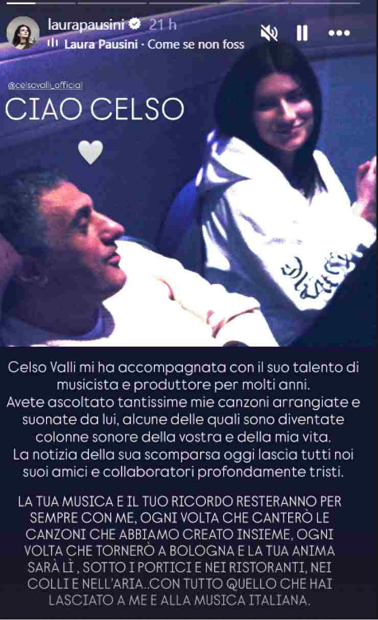 Laura Pausini messaggio struggente