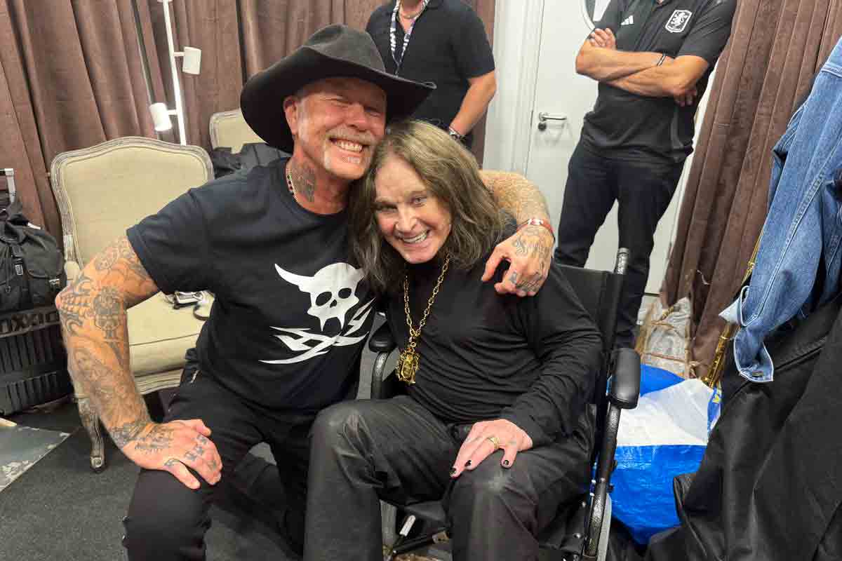 Ozzy Osbourne con James Hetfield
