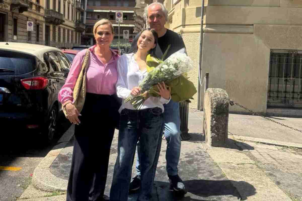 Simona Ventura, maturità figlia