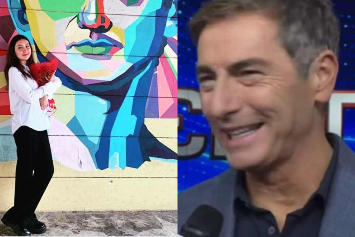 Marco Liorni in versione tenero papà