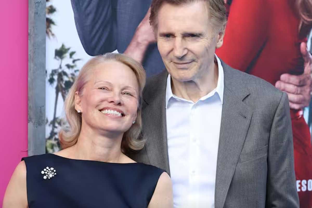 Liam Neeson e Pamela Anderson, coppia