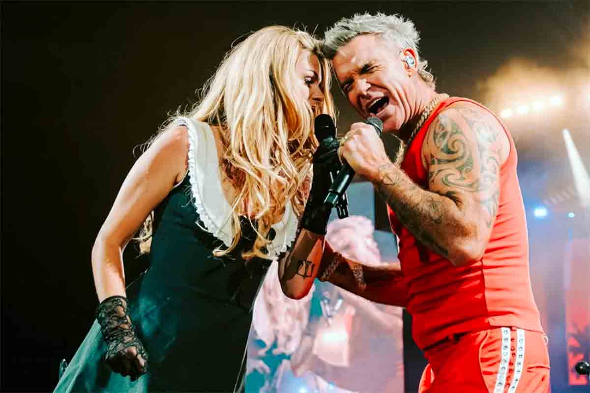 Davina e Robbie Williams