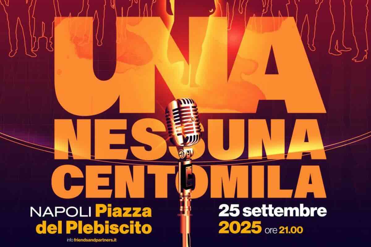 Una Nessuna e Centomila, i più grandi artisti uniti contro la violenza sulle donne: l’evento simbolico per la prima volta a Napoli