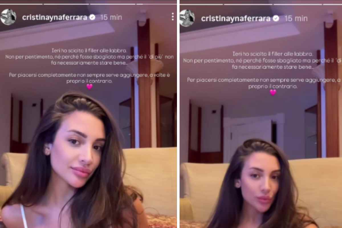nuove labbra cristina ferrara