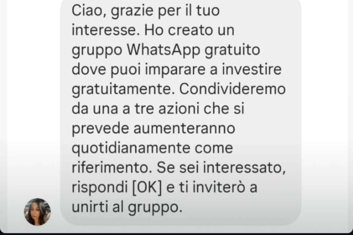 Messaggio fake, Rosanna Siino