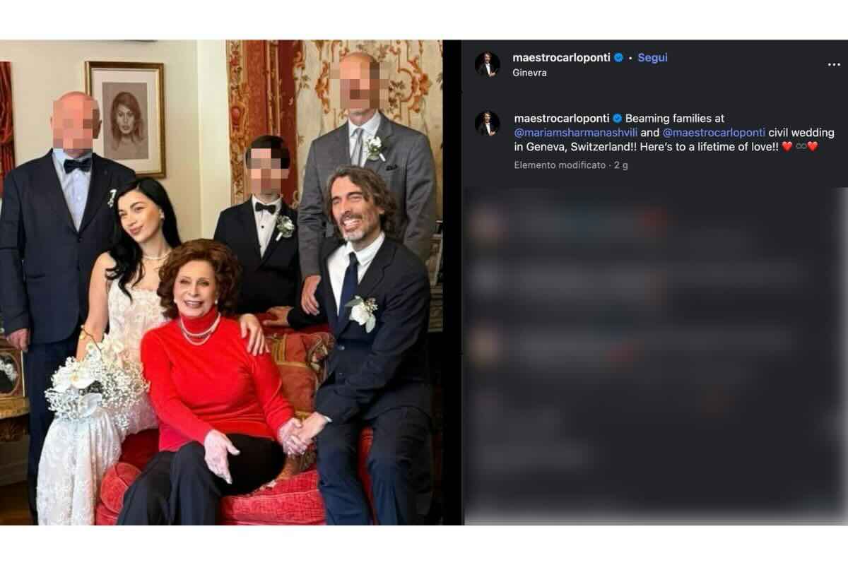 sophia loren come si è vestita al matrimonio