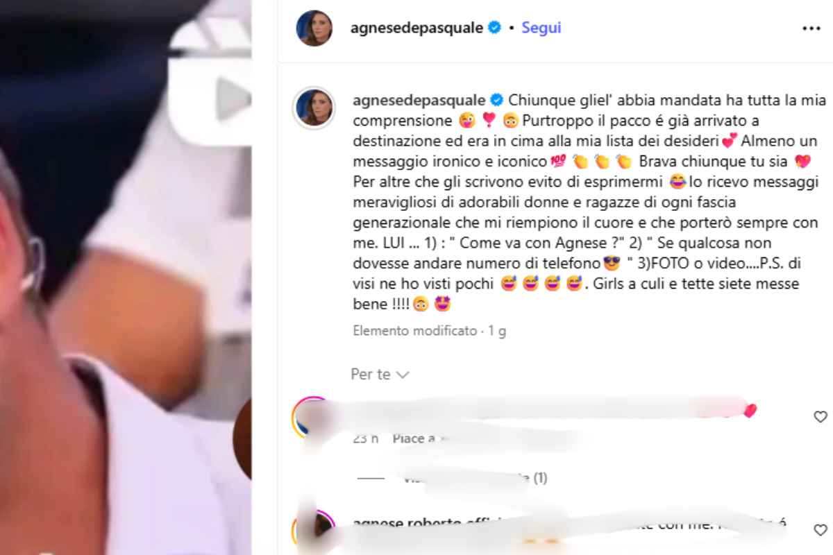messaggio agnese de pasquale