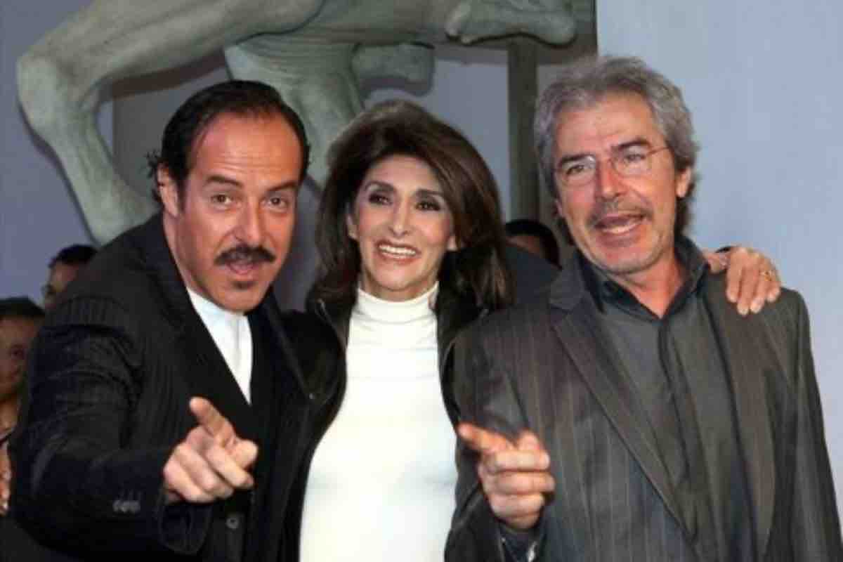Anna Marchesini con Tullio Solenghi e Massimo Lopez