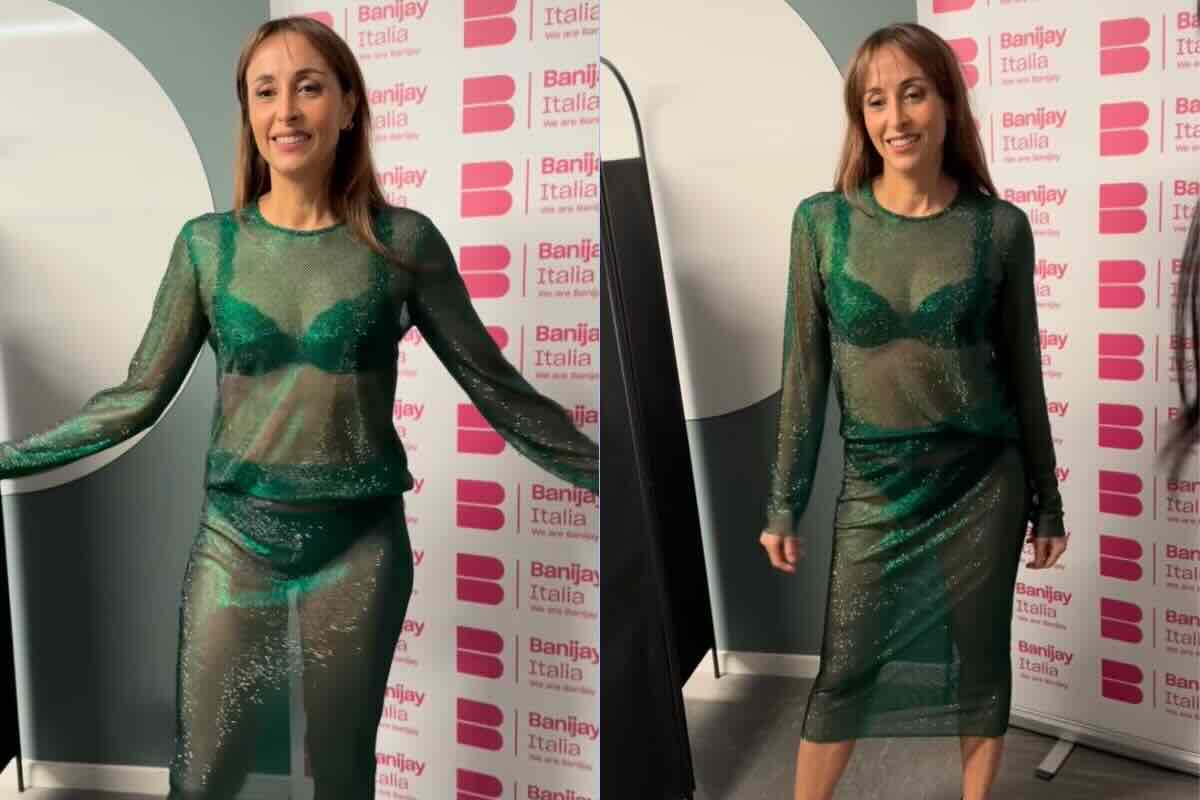 Benedetta Parodi sceglie l’outfit, la reazione del marito Caressa: il video