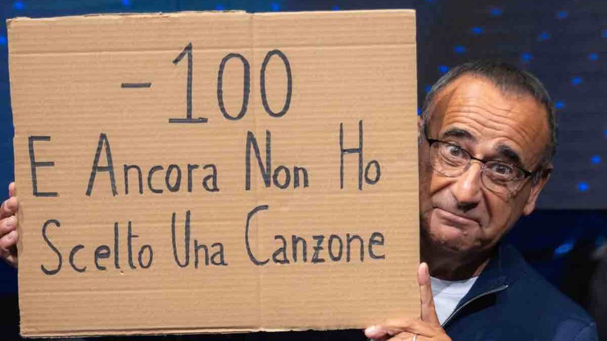 Festival di Sanremo, fuga dei big: tra palco e realtà, le difficoltà di Carlo Conti a tre mesi dall’inizio della kermesse