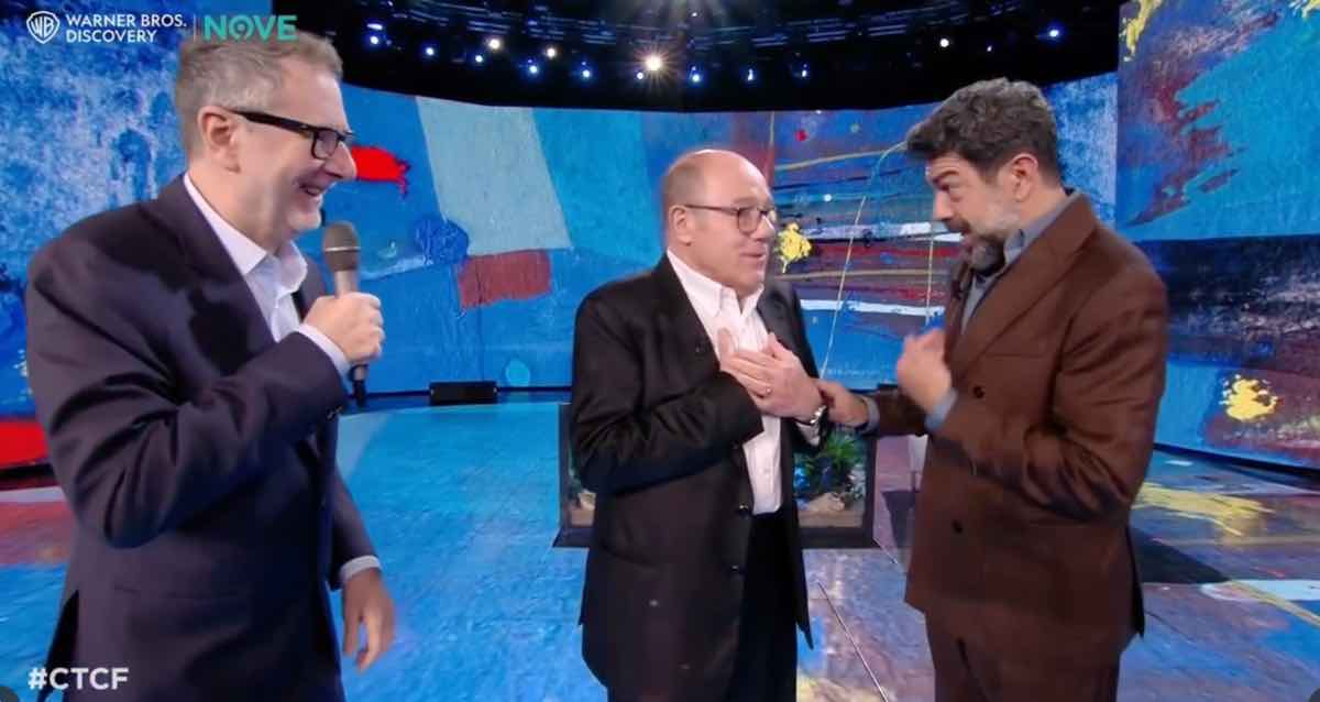 Carlo Verdone Pierfrancesco Favino e Fabio Fazio