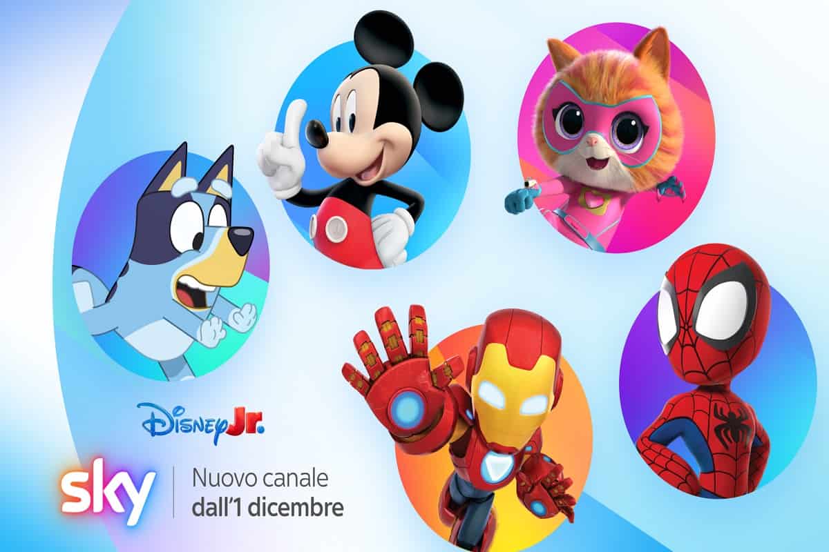 Disney Jr. debutta su Sky: dal 1° dicembre un nuovo mondo per i bambini. La programmazione