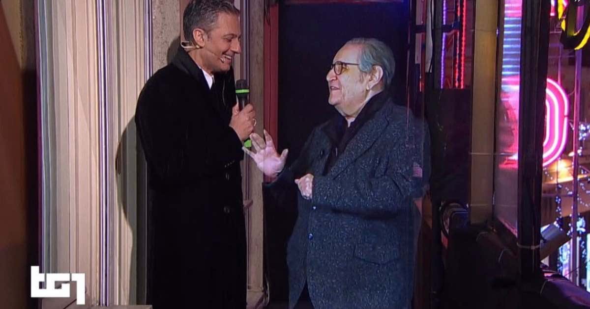 Vincenzo Mollica e Rosario Fiorello al Festival di Sanremo
