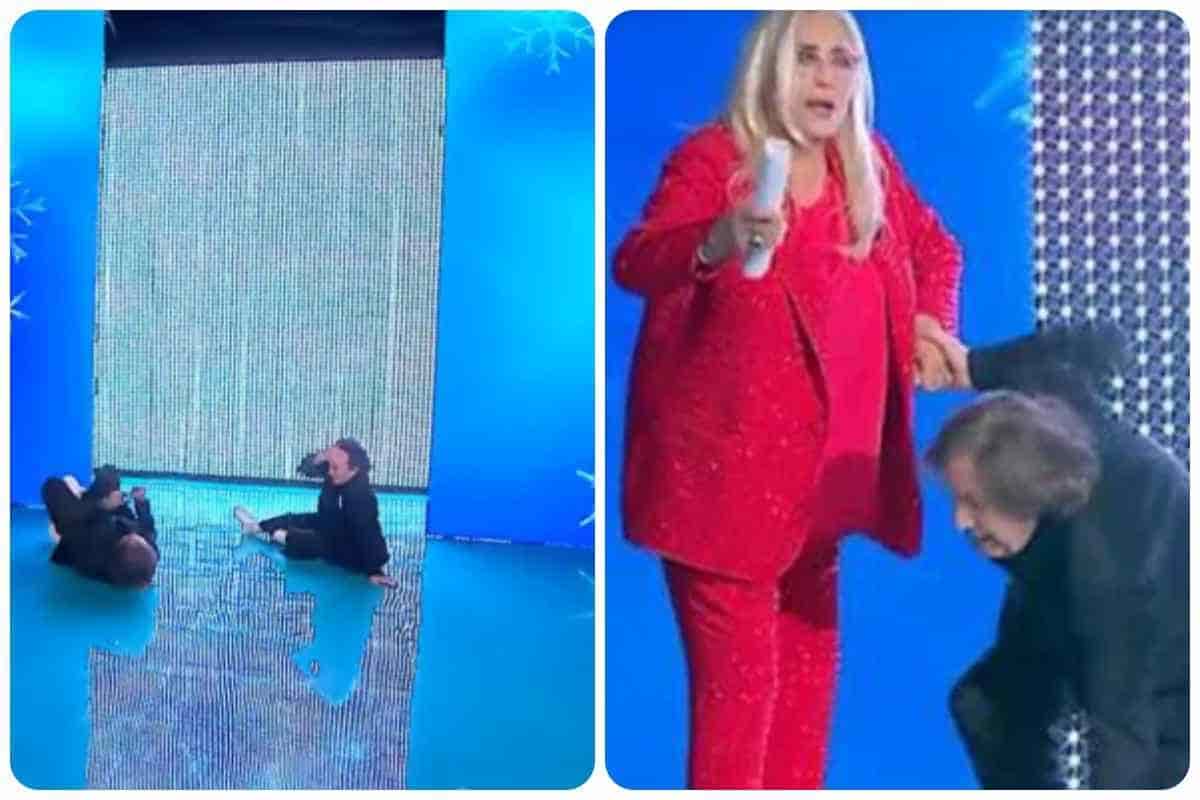 Incidente in diretta, attimi di paura per Mara Venier a Domenica In: cosa è successo ai Ricchi e Poveri VIDEO