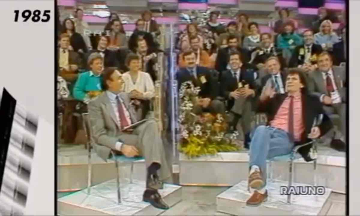 Domenica In con Pippo Baudo e Massimo Troisi
