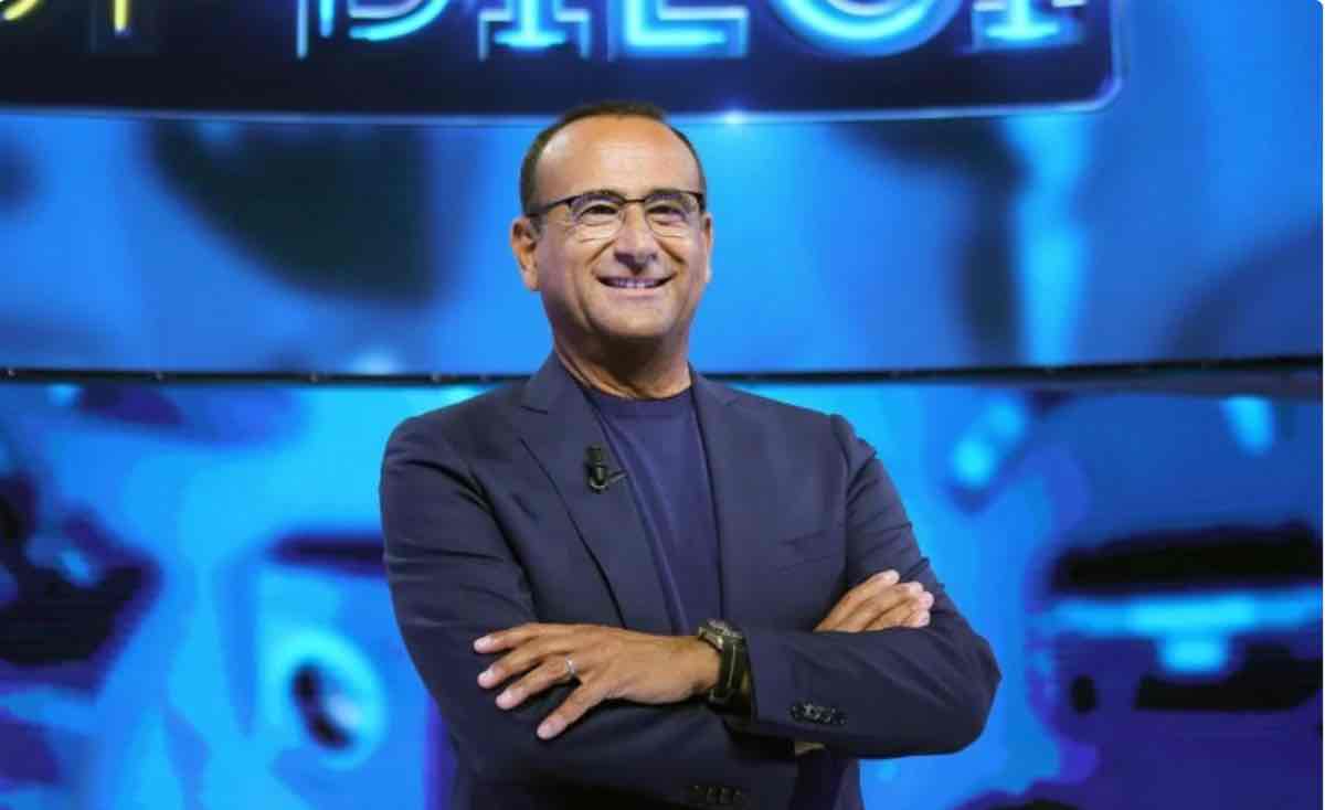 Sanremo serata cover annuncio Carlo Conti