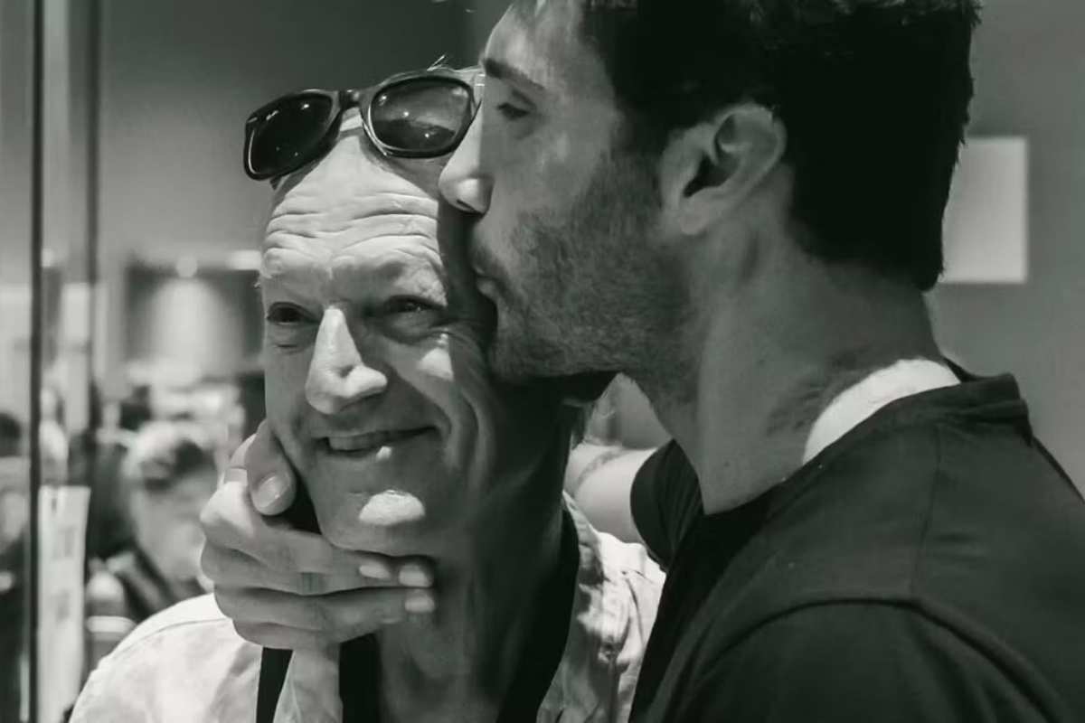 Stefano De Martino con il papà