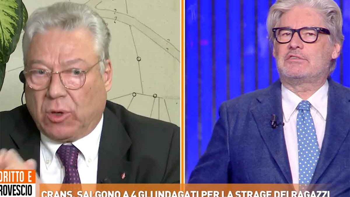 “Ci vediamo in tribunale”, Del Debbio furioso a Dritto e Rovescio. Cosa è successo