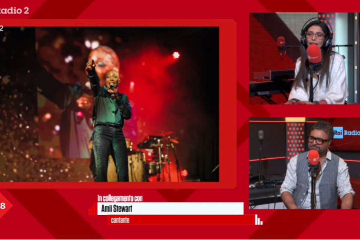 Amii Stewart ospite di Chiamami Radio2: “Sanremo? È come salire sul palco dei Grammy in America”