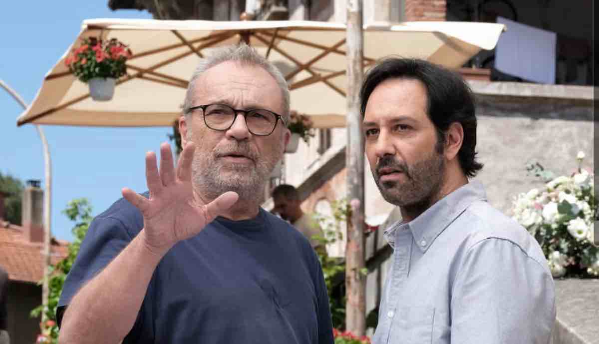 Cesaroni 7 Claudio Amendola Matteo Branciamore sul set