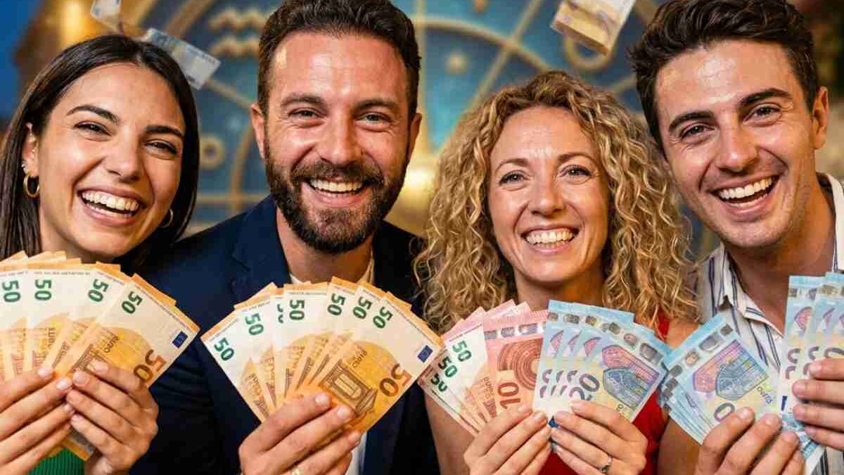 Pioggia di soldi in arrivo: i 4 segni baciati dalla fortuna entro fine mese