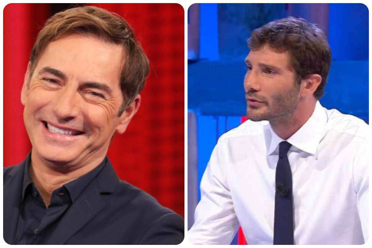 Liorni e De Martino nei rispettivi studi Tv