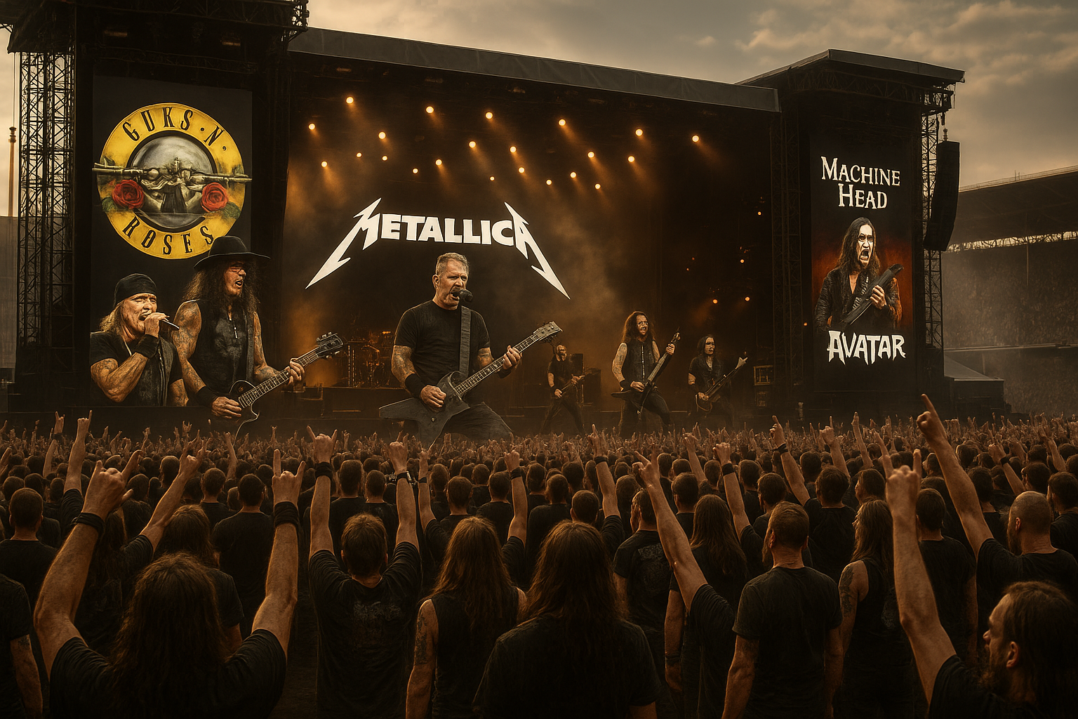 Concerti rock e metal in Italia 2026: da Guns N' Roses a Metallica, il ritorno dei grandi nomi