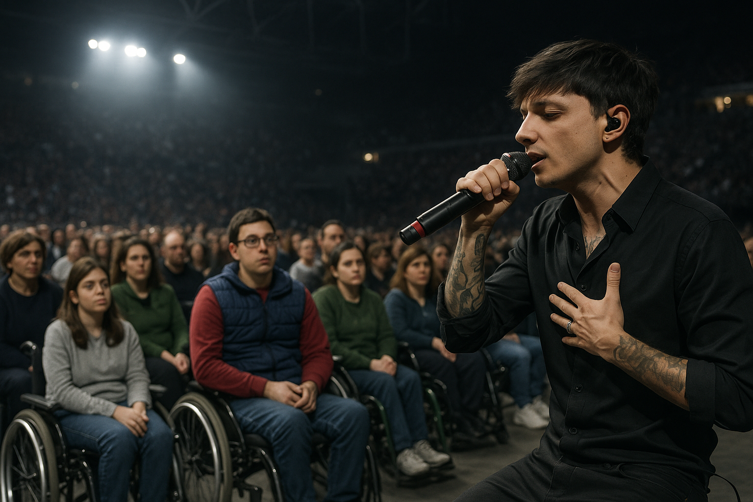 Ultimo ‘La Favola per sempre’: il concerto-evento a Roma con 1500 persone con disabilità