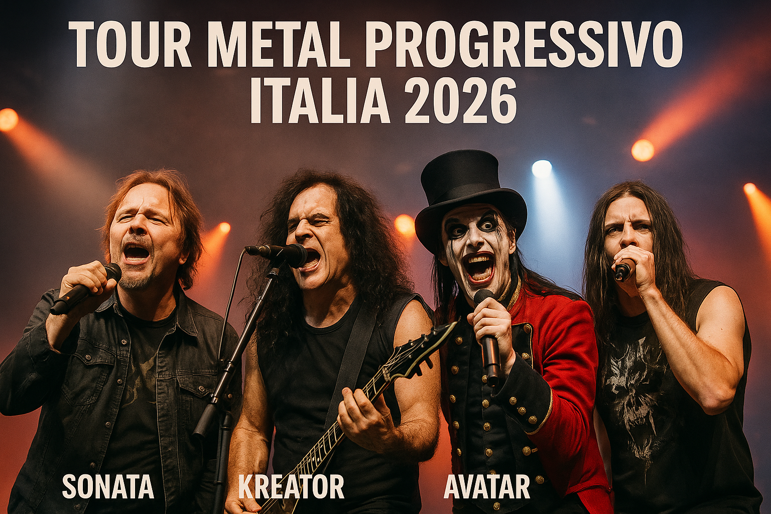 Metal e Rock Progressivo: tour europei toccano l’Italia con Sonata Arctica, Kreator, Avatar