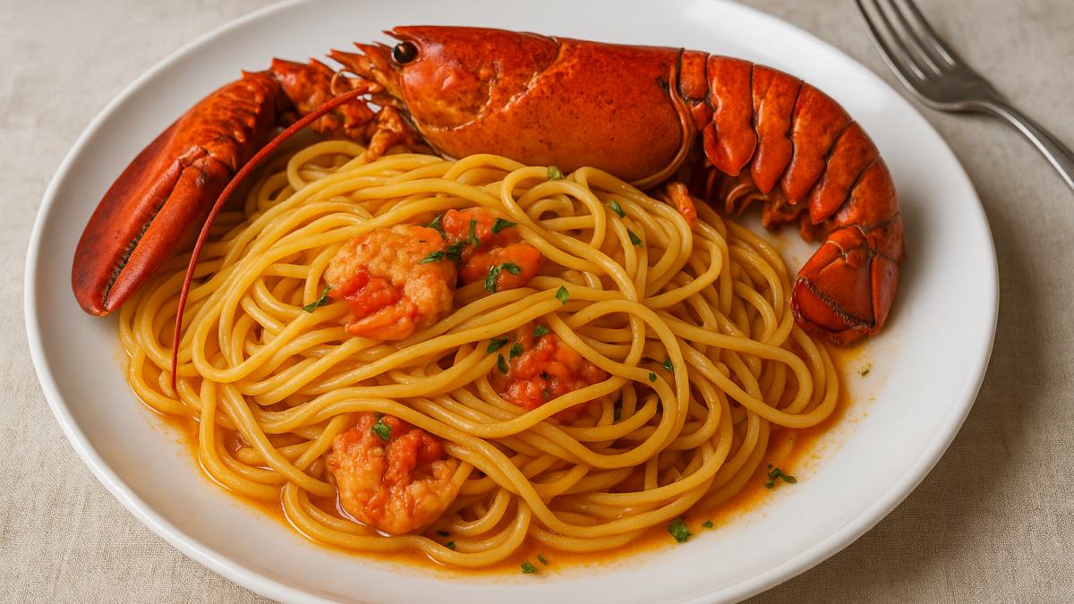 Linguine all’astice: la ricetta di Cannavacciuolo