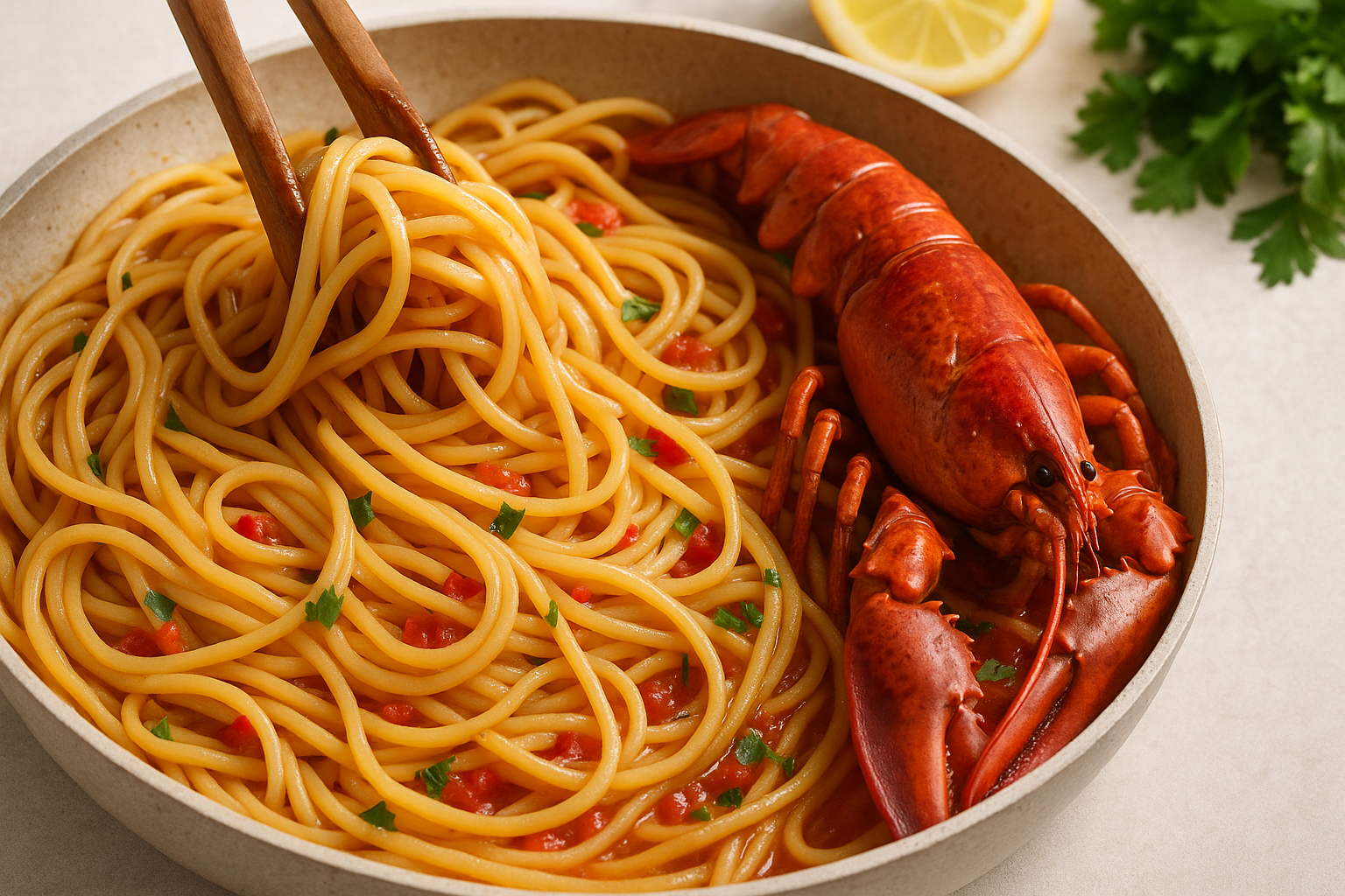 Linguine all'astice: la ricetta di Cannavacciuolo (2)