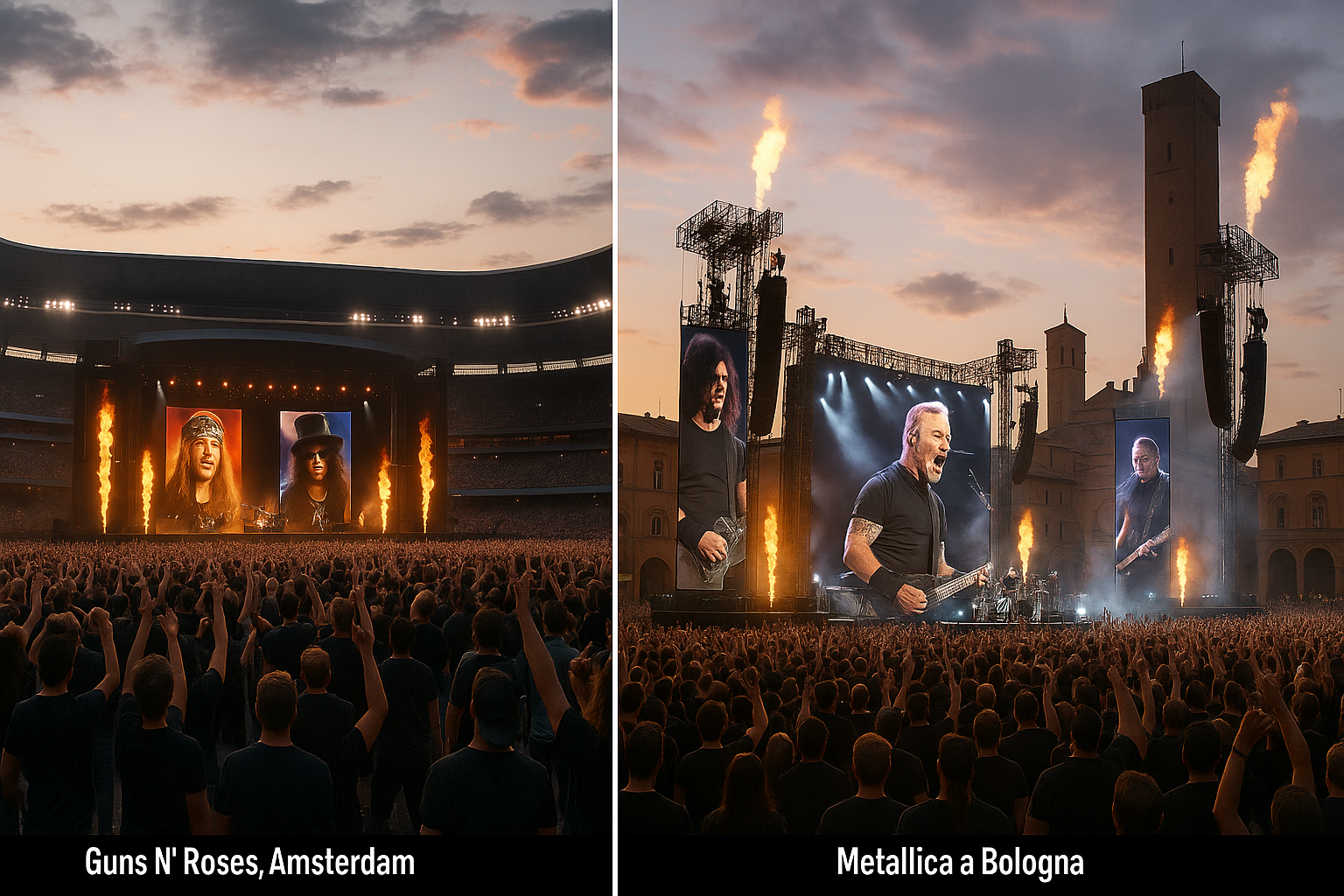 Rock da Arena e Metal Italiano: Guns N’ Roses, Metallica e la Scena Alternativa Estate 2026
