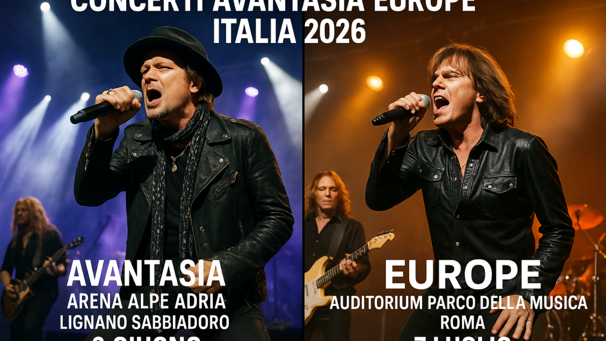 Europe e Avantasia: il metal sinfonico e il rock classico conquistano l’Italia primavera-estate 2026