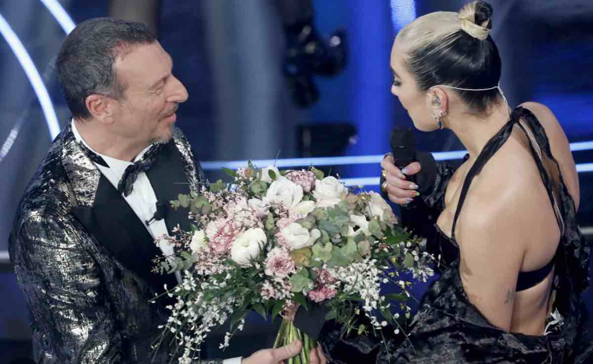 Dua Lipa e Amadeus al Festival di Sanremo 2020