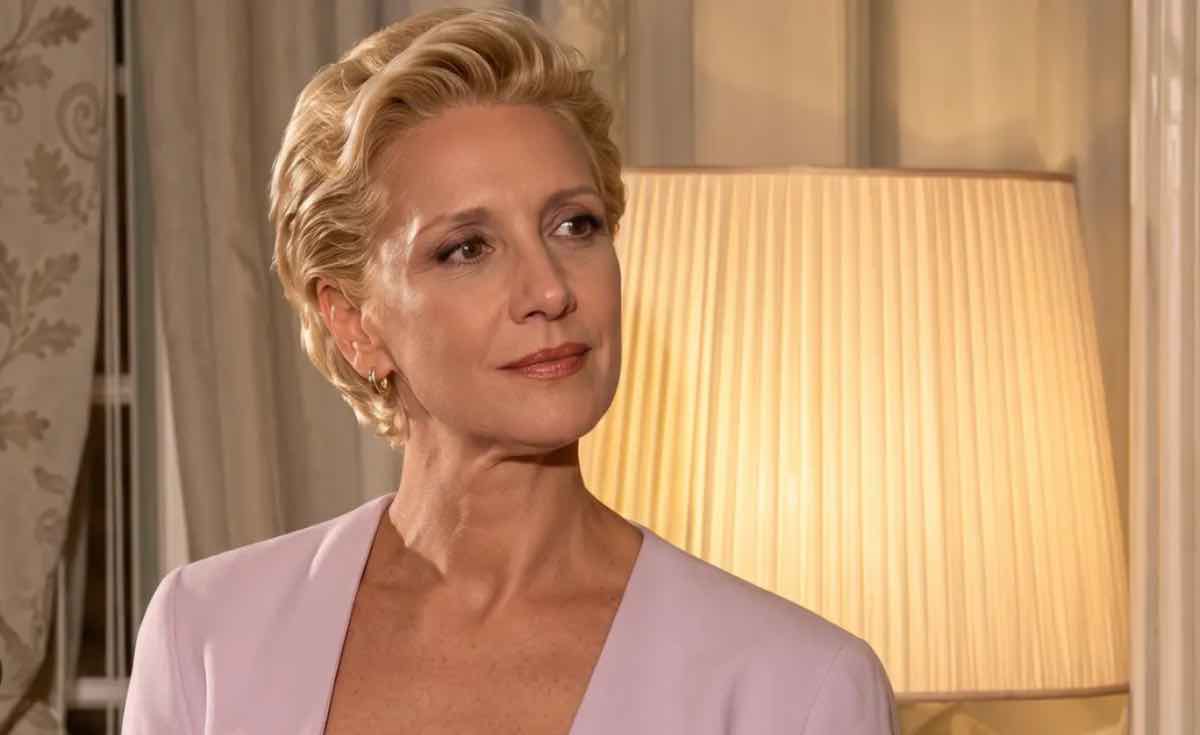 Fiorenza Marchegiani sul set di Vivere