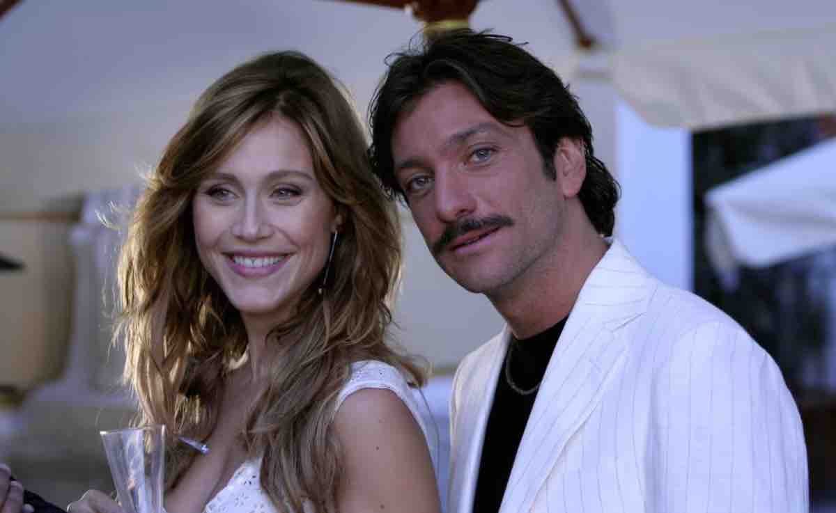 Gabriella Pession e Sergio Assisi durante la fiction Capri