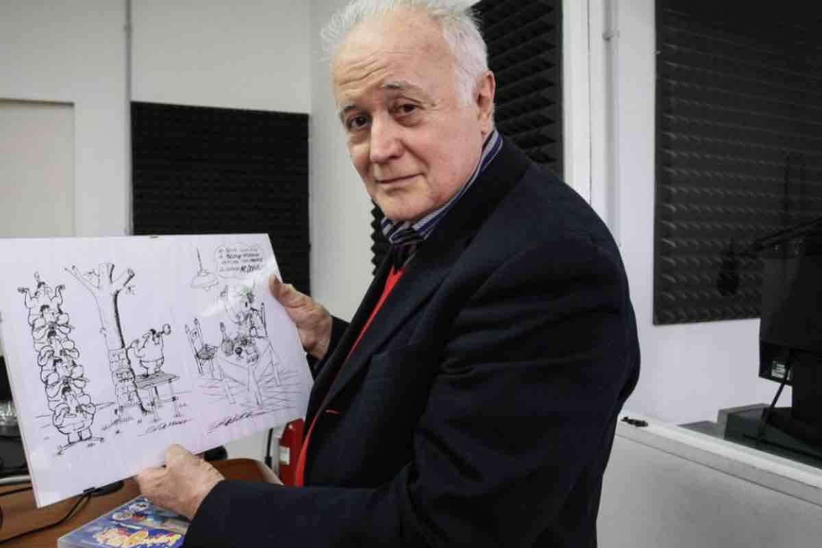 Disegnatore e animatore italiano in un’immagine di SuperGulp, con personaggi in movimento e storie animate