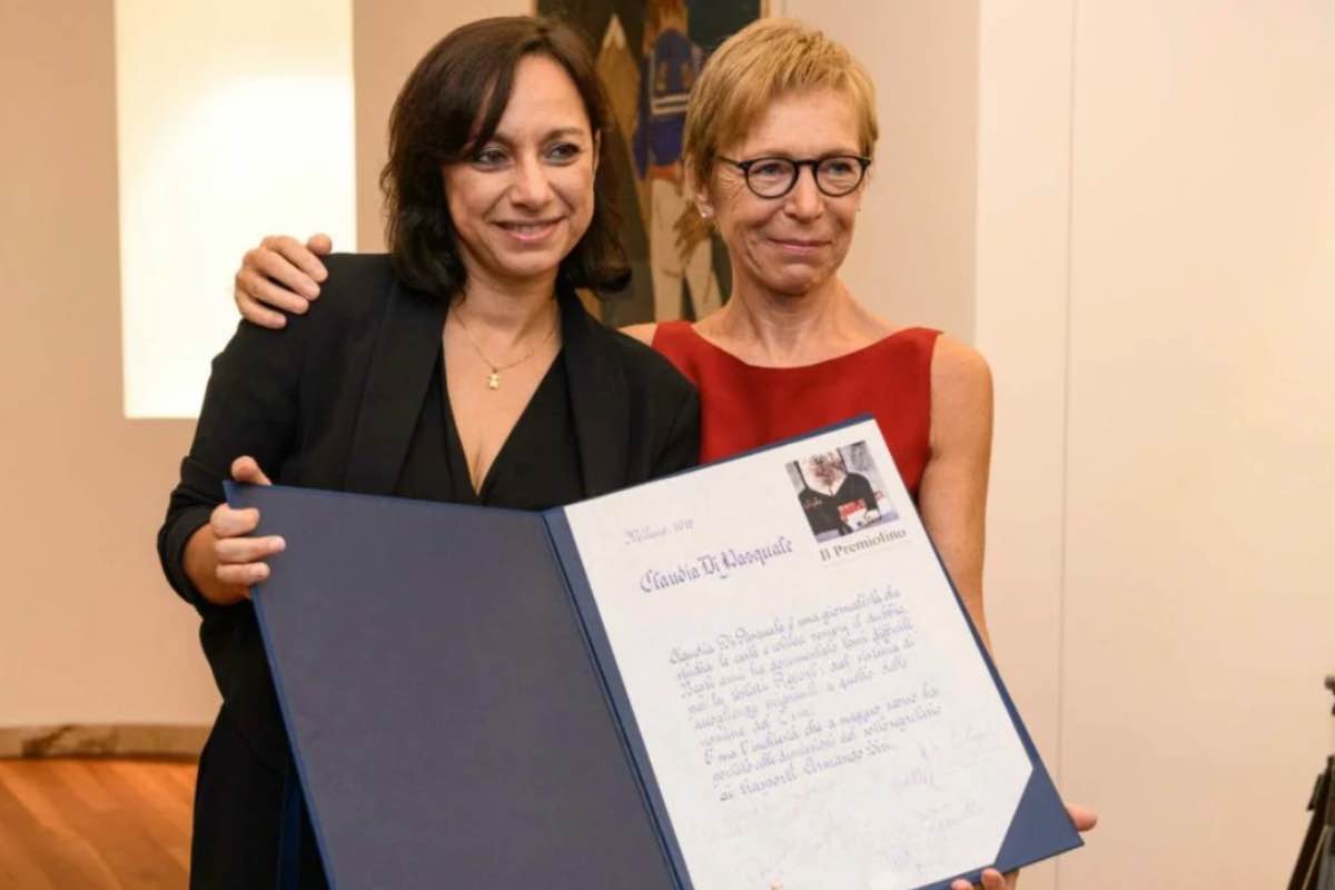 Claudia Di Pasquale accanto a Milena Gabanelli